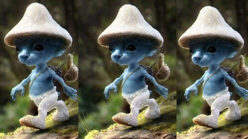 Cart Ride Into Smurf Cat 🐱🍄