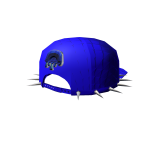 Blue Backwards Spike Flatbrim Baseball Hat