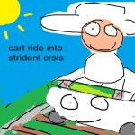 cart ride into strident crsis