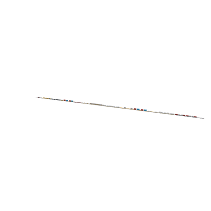Long Mixed Freight Train (With Tracks)