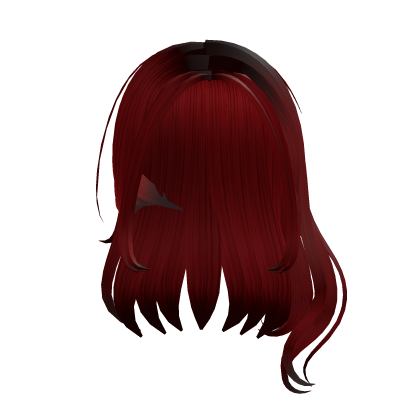 Red Stylized Girl Hair Roblox item