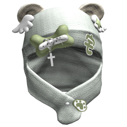 Green Kawaii Cozy Wings Hood Roblox item