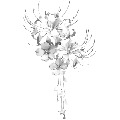 鮮やかな花 white dangling spider lily sakura flowers Roblox item