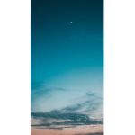 The sky and moon