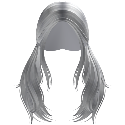 Long Low Loose Twintails (White) Roblox item