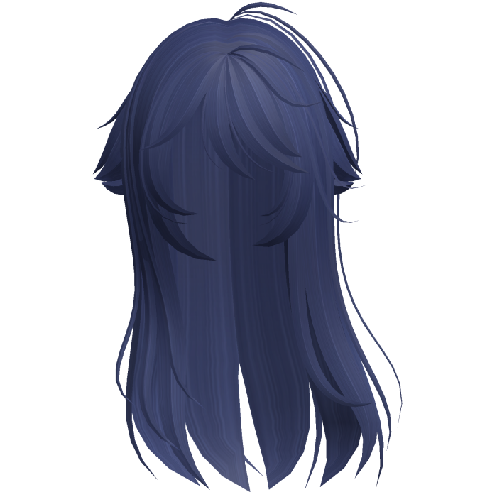 Blue Shy Moe Cat Girl Windy Whispy Hair