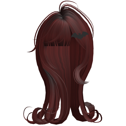 Vampire Spooky Dark Halloween Hair in Red Roblox item