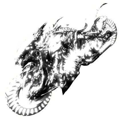{ GLOWING } Goth Motorcycle White