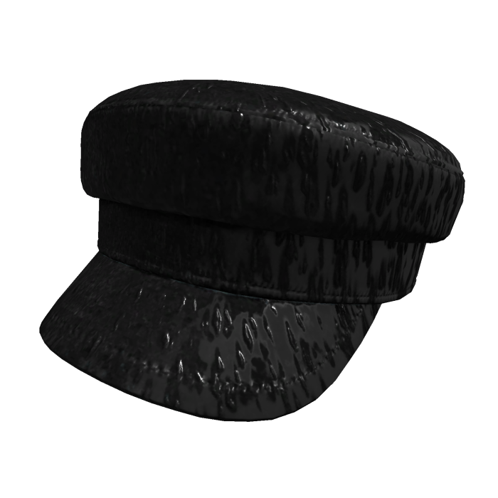 (Rain) Black Beret Hat Vkei Emo