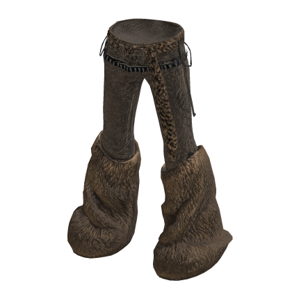 Brown Y2K Fuzzy Flare Pants [PBR]