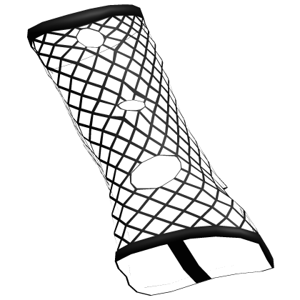 3.0 R6 Sleeves Torn Fishnet Gloves Black [Left]