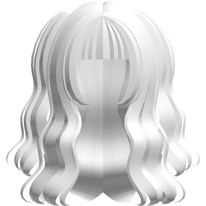 🐾 sweet long curly doll pigtail hair white