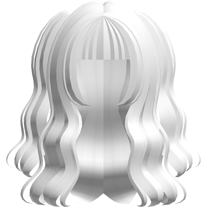 🐾 sweet long curly doll pigtail hair white