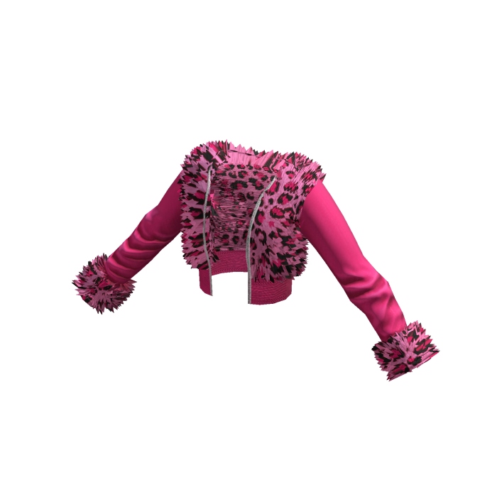 Hot Pink Y2K Cheetah Gyaru Fur Jacket • DD22