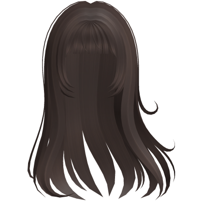 Long Windy Cute Flowy Hair In Dark Brown