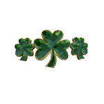 Shamrock Tiara Headband - Gold