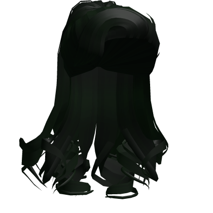 Curly Glam Ponytail in Forest Green Roblox item