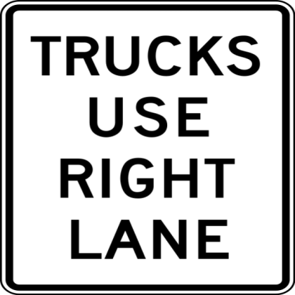 Trucks Keep Right Sign Roblox decal