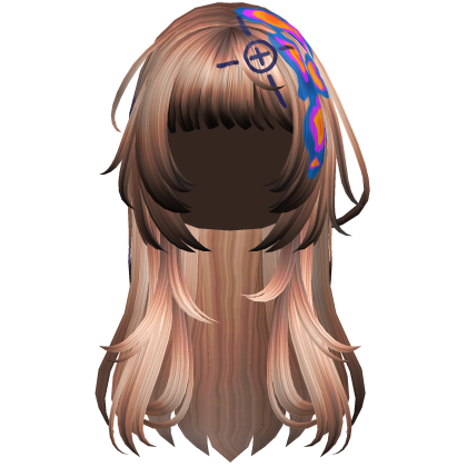 Blonde Heatwave Crosshair Punk Flowy Girl Hair