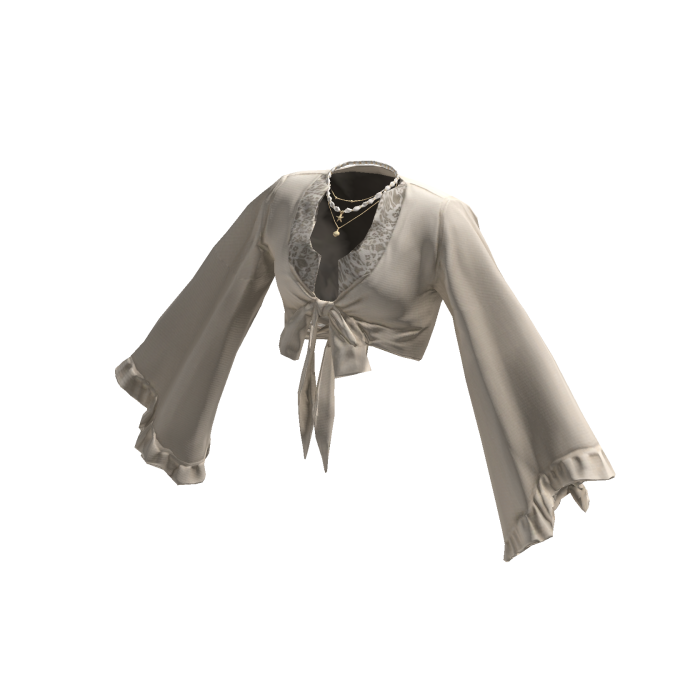 Flowy Lace Top Beige