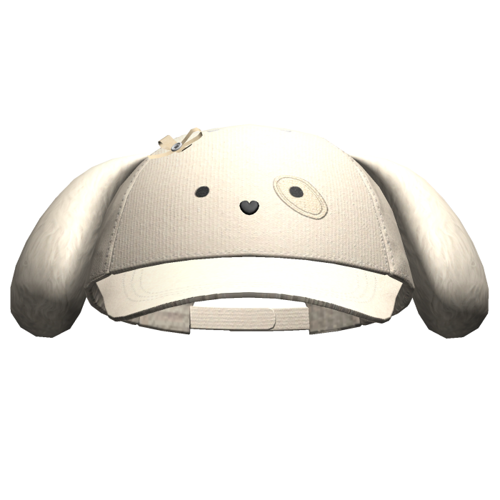 Kawaii Puppy Cap Beige