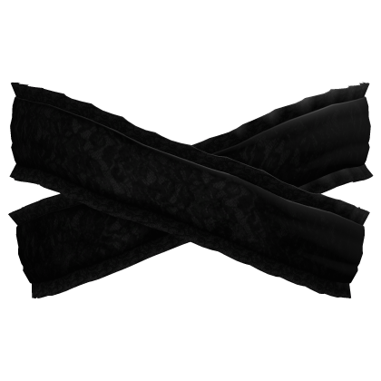 gothic lace head bandages black thumbnail
