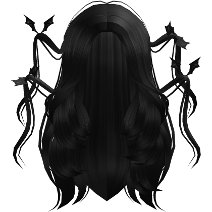Long Halloween Bat Hair (Brown) Roblox item