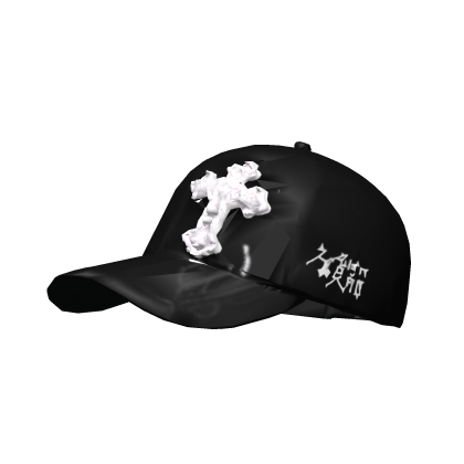 Black Cross Grunge Cap Roblox item