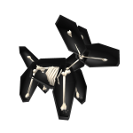 Black Skeleton Balloon Dog