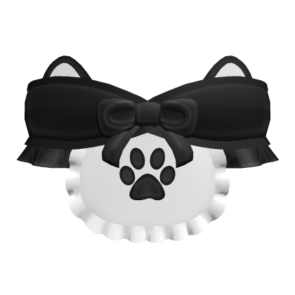 black kawaii cute kitty top Roblox item