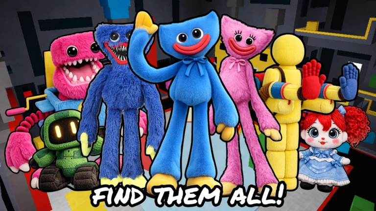 Find The Plush Poppy Playtime 隠れたぬいぐるみを探す｜ロブロックス