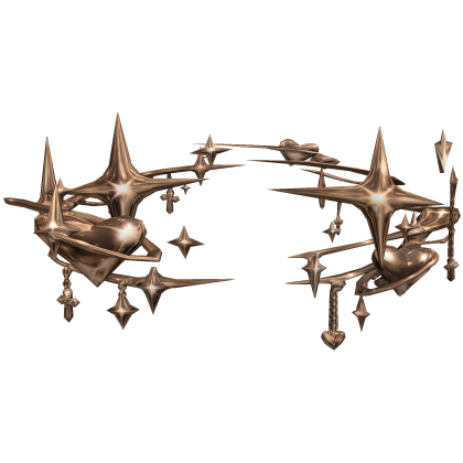 Chrome Aura with Cross and Hearts - Bronze/Brown