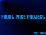 Front Page Project