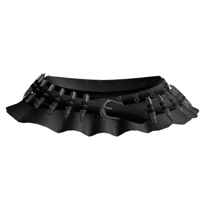 gothic mini skirt w bullet belt layered 3.0 black