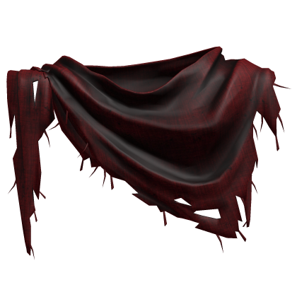 Torn Distressed Scarf - Red