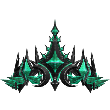 Black and Teal Eclipse Crown Roblox item
