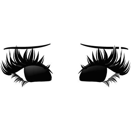 ♡ cute lashes w eyes + eyebrows