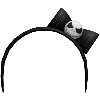 jack skellington headband in black (҂ ‸ ๑ )" Roblox item