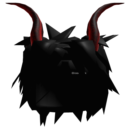 ⏳ Black Hair + Headphones Shades + Red Horns Roblox item