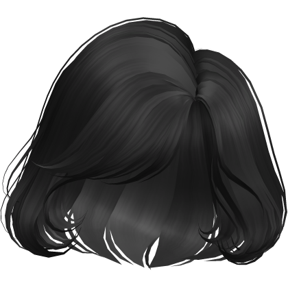 Old Money Wispy Bob With Bangs (Black) Roblox item