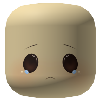 Cute Anime Sobbing Blush Face  Roblox item