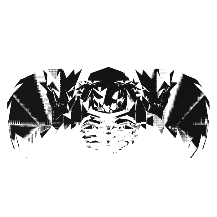 Cartoony black&white Glitched Combo