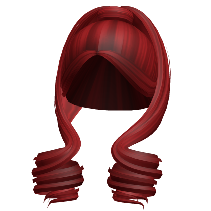 -',ৎ High Elegant Prom Ponytail in Red