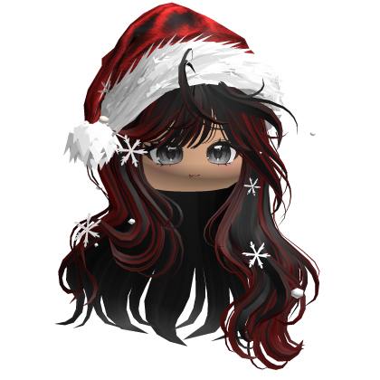 Christmas Waves w/Santa Hat (Black&Red)