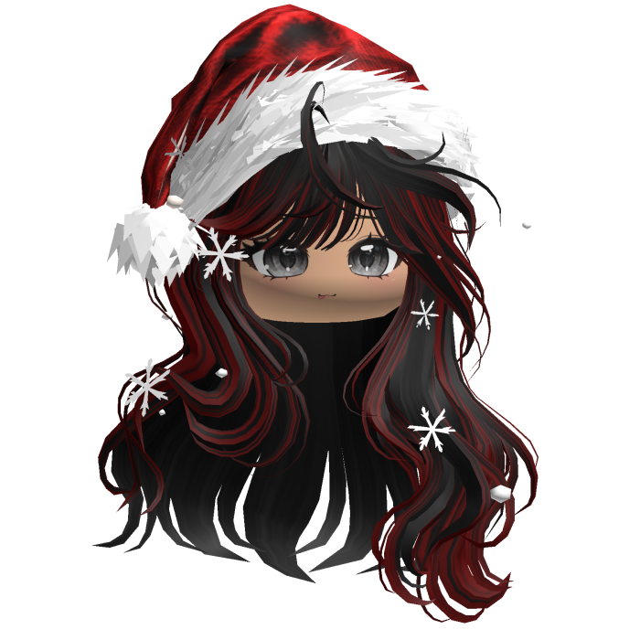 Christmas Waves w/Santa Hat (Black&Red)