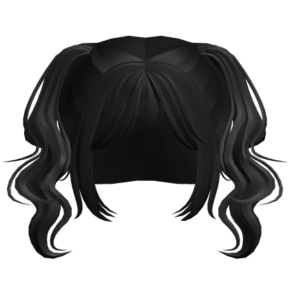 ♡ cheap short wavy ponytails (black) Roblox item