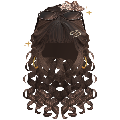 Brown Y2K Layered Curly Pigtails Hair thumbnail