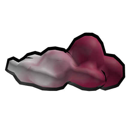 2D Floating Cloud Head (Red)