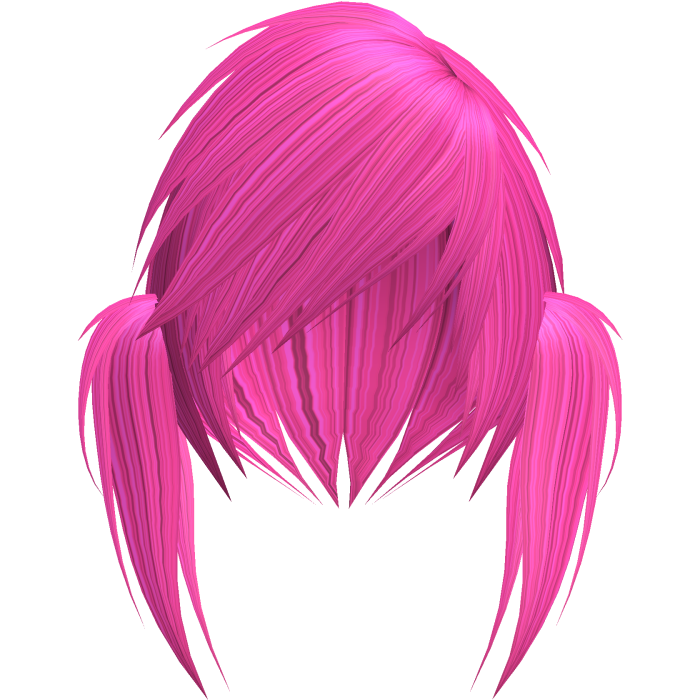 emo scene vkei hot pink moe pigtails