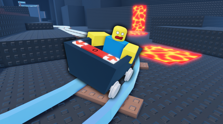 Cart Ride down a Volcano! screenshot 1